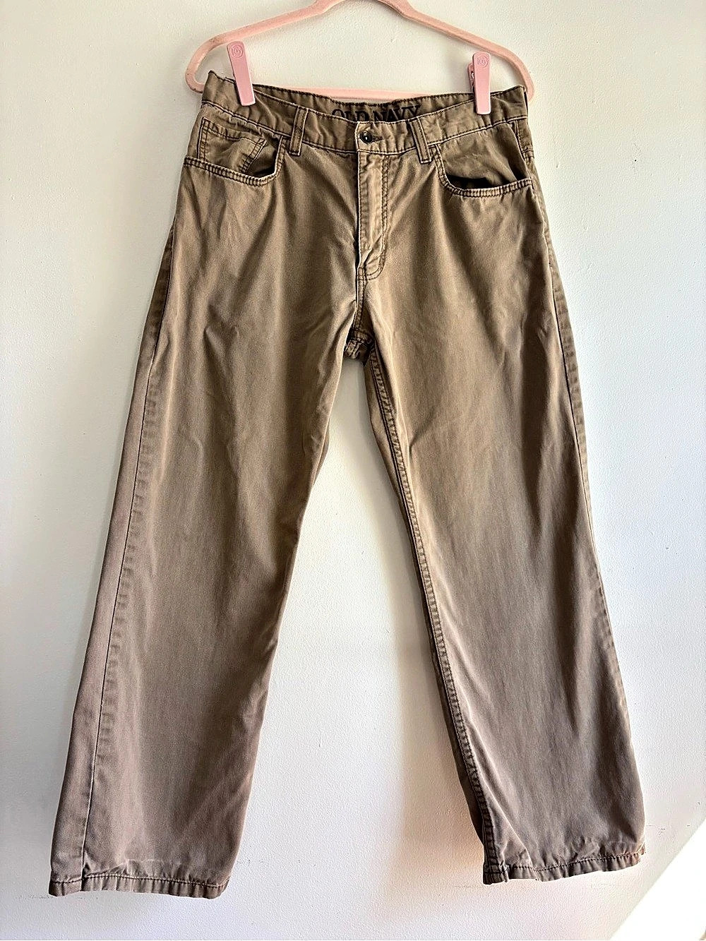 Old Navy 100% Cotton Low Rise Loose Men's Pants Waist 33x30